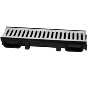 تصویر گاتر گریل استیل 304 با کانال پلی آمید عرض 13cm 