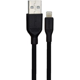 تصویر کابل تبدیل USB به لایتنینگ کلومن مدل KD-02 طول 1 متر مشکی Koluman KD-02 USB To Lightining Cable 1M