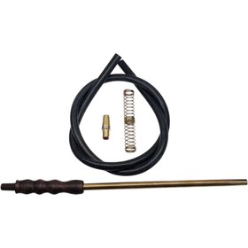 تصویر شلنگ سیلیکونی دسته چوبی 