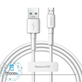 تصویر کابل USB به Micro-USB مدل CAMSW-02 Mini White Cable با طول 100cm برند Baseus 