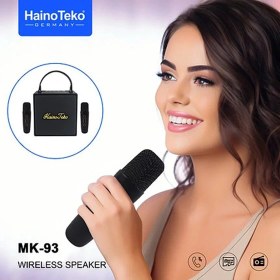 تصویر اسپیکربلوتوثیHaino Teko MK-93 با دو میکرفون 