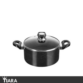 تصویر قابلمه تیارا سایز 18 مدل TR-18STG tiara granite pot size 18 model tr-18stg