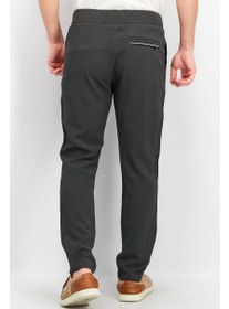 تصویر شلوار چینی مردانه با فیت هویج و نوار کناری، خاکستری ملانژ برند selected Men Carrot Fit Side Stripe Chino Pant, Grey Melange