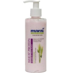 تصویر ماسک مو پروتئین گندم مارال با آبکشی حجم 250 میل 