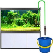 تصویر تخلیه و تمیزکننده آب آکواریوم Qanvee مدل C-600 با پمپ خودکار | آمازونیکس 