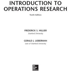 خرید و قیمت دانلود کتاب Introduction to Operations Research 10th | ترب