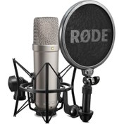 تصویر میکروفون کندانسور Rode NT1-A + پاپ فیلتر Rode NT1-A Condenser Microphone