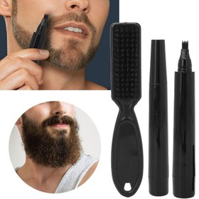 تصویر قلم هاشور حرفه ای ریش، مو و ابرو BEARD PEN 