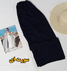 تصویر شلوار زنانه نخی ساده گشاد و راحت Women's pants cotton simple Wide and comfortable