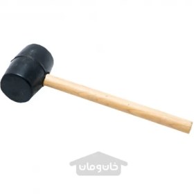 تصویر چکش لاستیکی دسته چوبی کوچک 8 انس ا Wooden handle rubber hammer S 8oz Wooden handle rubber hammer S 8oz