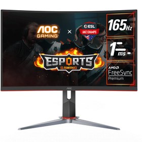 تصویر مانیتور ای او سی 24 اینچ مدل AOC C24G2 AOC C24G2 24Inch Monitor