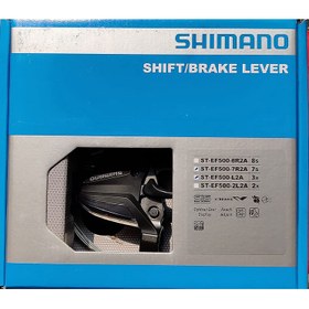 تصویر دسته دنده و ترمز دوچرخه شیمانو مدل Shimano ST-EF500 3x7 