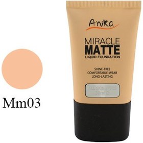 تصویر کرم پودر تیوپی مات آنیکا شماره 03 Anika Miracle Matte Foundation 03