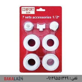 تصویر درپوش ماسوره هفت تکه رادیاتور کامفورت COMFORT 7 in set 1/2 in ا COMFORT 