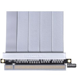 تصویر کابل رایزر 600mm کارت گرافیک لیان لی PCI-E X16 4.0 White 