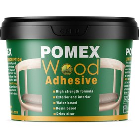 تصویر چسب چوب نرمال پومکس 500 گرم Pomex waterproof wood adhesive 0.4 lit