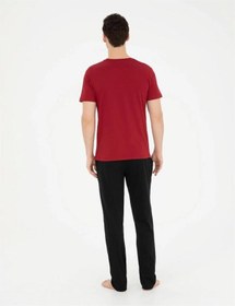 تصویر پیژامه و لباس خواب مردانه بورگوندی پیرکاردین | P-000000000000008484 اورجینال 