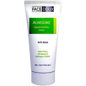 تصویر کرم ضد جوش آکنه زوم بدن فیس دوکس Facedoux, Acnesome Sebum Control Cream For Body