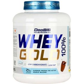 تصویر پودر پروتئین وی گلد 2270 گرم دوبیس DooBIS Whey Gold 100% Powder With Chocolate Flavor