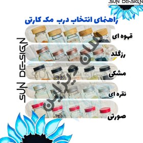 تصویر درب کانتینری چوبی شیشه ادویه مکارتی سایز 42 