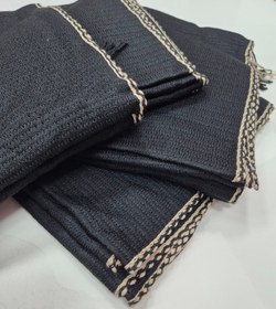 تصویر شال بافت مشکی 