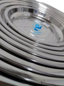 تصویر سینی گرد استیل ضخیم یونیک 