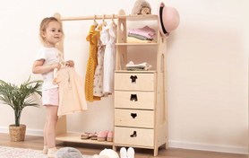 تصویر جا لباسی مونته سوری کودک و نوجوان