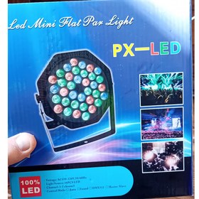 تصویر چراغ رقص نور PX-LED + ریموت کنترل PX-LED LED Light 