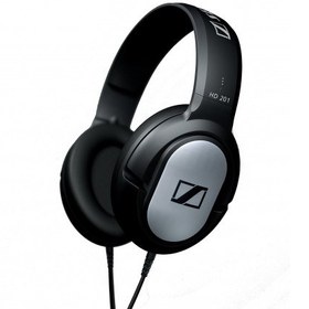 تصویر هدفون روی گوشی سنهایزر مدل HD 201 ا Sennheiser HD 201 Over-Ear Headphone Sennheiser HD 201 Over-Ear Headphone