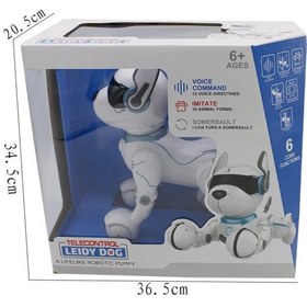 تصویر ربات اسباب بازی سگ کنترلی مدل Remote Control Robot LEIDY DOG Toy A001_اسباب بازی 