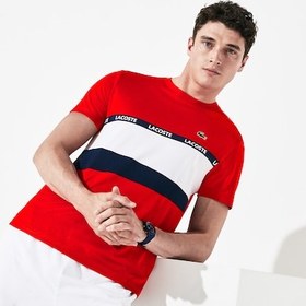 Short lacoste clearance homme rouge