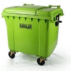 تصویر سطل زباله پلاستیکی مخزن پلی اتیلن چهار چرخ 660 لیتری ا Bucket Bucket