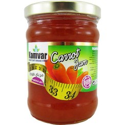 تصویر مربا هویج رژیمی بدون شکر کامور – 280 گرمی 