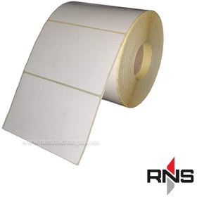 تصویر لیبل کاغذی ۸۰×۱۰۰ تک ردیفه 