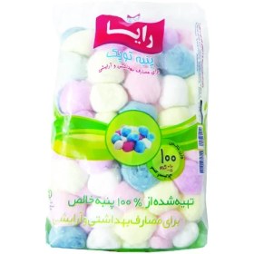 تصویر پنبه بهداشتی رایا کد 01 بسته 100 عددی 