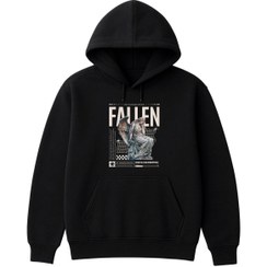 تصویر هودی مردانه طرح Fallen کد AR001 | چاپ DTF باکیفیت بالا | پارچه نخ پنبه و اسپان fallen-hoodie-ar001
