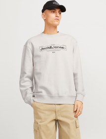 تصویر سویشرت گرافیکی یقه گرد برند jack & jones Graphic Crew Neck Sweatshirt