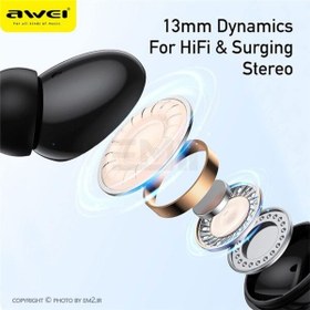 تصویر هندزفری بلوتوث اوی مدل Awei T61 Awei T61 TWS Earphones