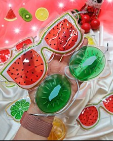 تصویر چشم بند کمپرس دار گرم و سرد مدل میوه ای - هندوانه Hot and cold compress eye patch with fruit model