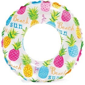 تصویر حلقه شنا بادی کودک طرح آناناس مدل Lively Print Swim Ring 