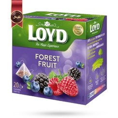 تصویر چای لوید LOYD مدل میوه جنگلی forest fruit پک 20 تایی 