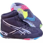 تصویر کفش کشتی آسیکس طرح زیره لاستیک رنگ آبی 