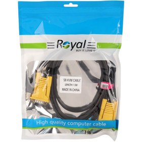 تصویر کابل Royal KVM USB 1.5m Royal KVM USB 1.5m Cable