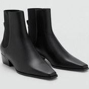 تصویر چکمه و بوت زنانه نیمی از ربات چرم هپ MANGO 