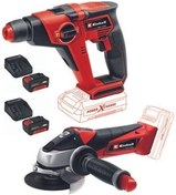 تصویر سمباده دستی TE HD 18 12 DRILL AG 115 زاویه چرخ OS 230 دستگاه ماسه ای 2X4.0AH مجموعه بی سیم آینهل Einhell 