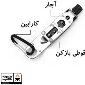 تصویر پیچ گوشتی و ابزار سفری مدل A30 پیچ گوشتی چندکاره سفری مینی A30