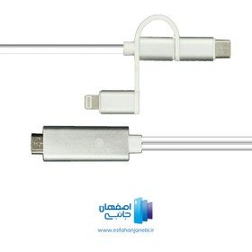 تصویر کابل انتقال تصویر IPHONE/TYPEC/MICRO USB به HDMI مدل PCH70 