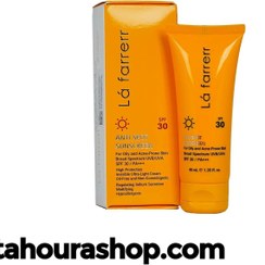 تصویر کرم ضدآفتاب وضد لک بدون رنگ +SPF50(مناسب پوست چرب و مستعدآکنه)لافارر 