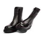 تصویر نیم بوت زنانه چرم طبیعی مدل آناویز چرم 