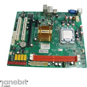 تصویر مادربرد Albatron مدل PM73V Micro-ATX سوکت LGA775 حافظه DDR2- استوک 